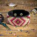 Bead embroidery kit on artificial leather Bracelet (3х22cm) FLBB-017 Black FLBB-017 photo 1