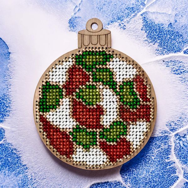 Bead embroidery kit on wood FLK-568