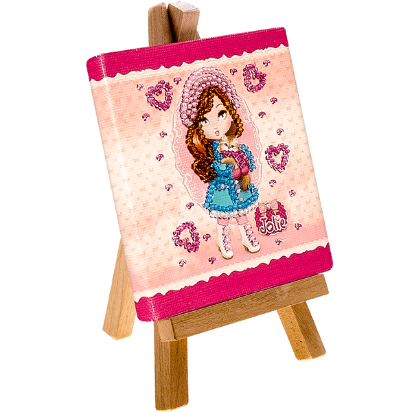 Bead embroidery kit with easel FLMD-013
