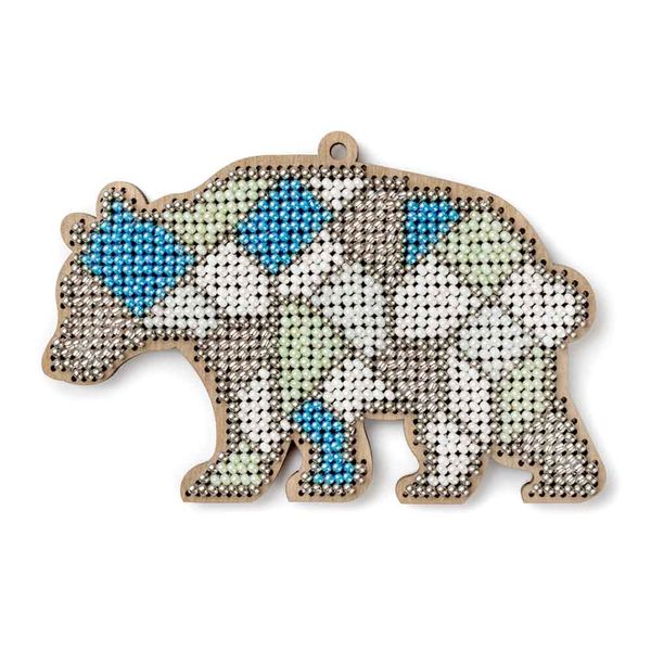 Bead embroidery kit on wood FLK-569