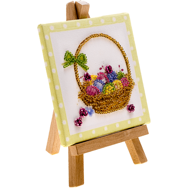 Bead embroidery kit with easel FLMD-064