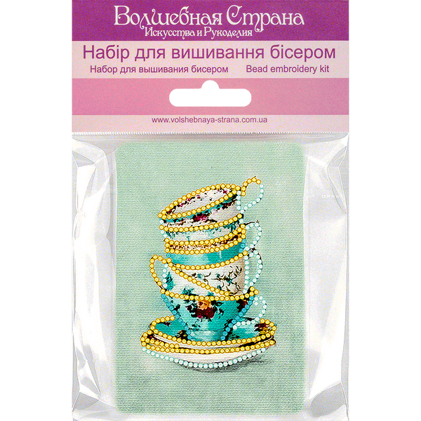 Bead embroidery magnet FLA-073