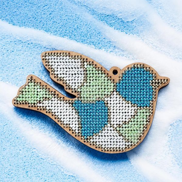 Bead embroidery kit on wood FLK-572