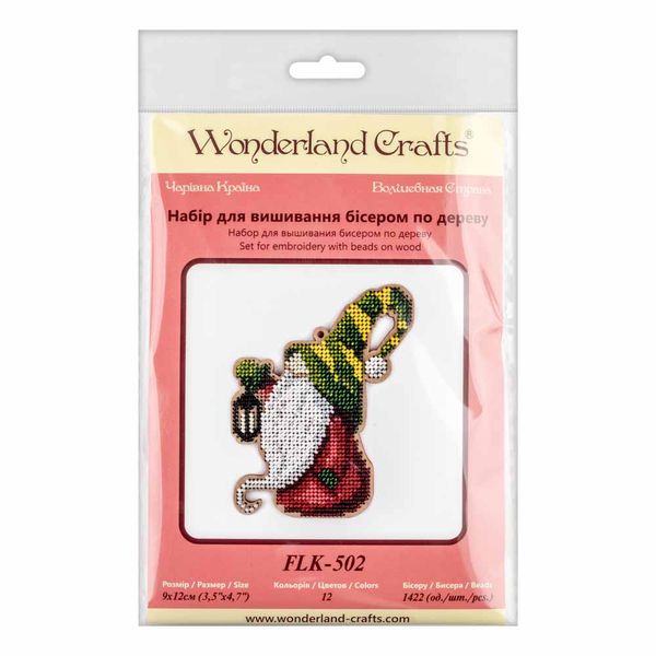 Bead embroidery kit on wood FLK-502