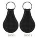 Аrtificial leather embroidery blank Key ring FLBE(BB)-012 Black FLBE(BB)-012 photo 3