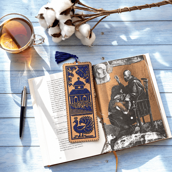 Набір для вишивки нитками на крафтовому картоні &laquo;Закладка &ndash; Княжий сад&raquo; WLZ-017