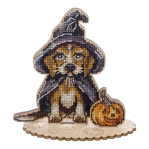 Cross-stitch kit on wood FLW-053