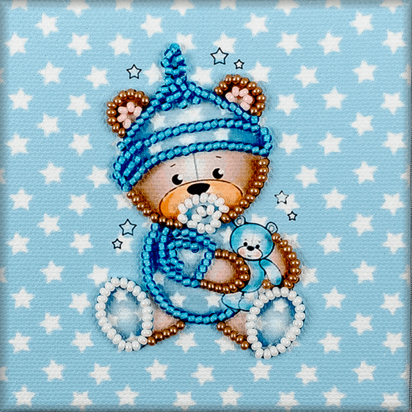 Bead embroidery magnet FLA-135