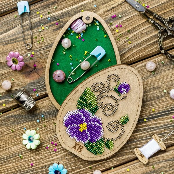 Bead embroidery kit on wood FLK-417