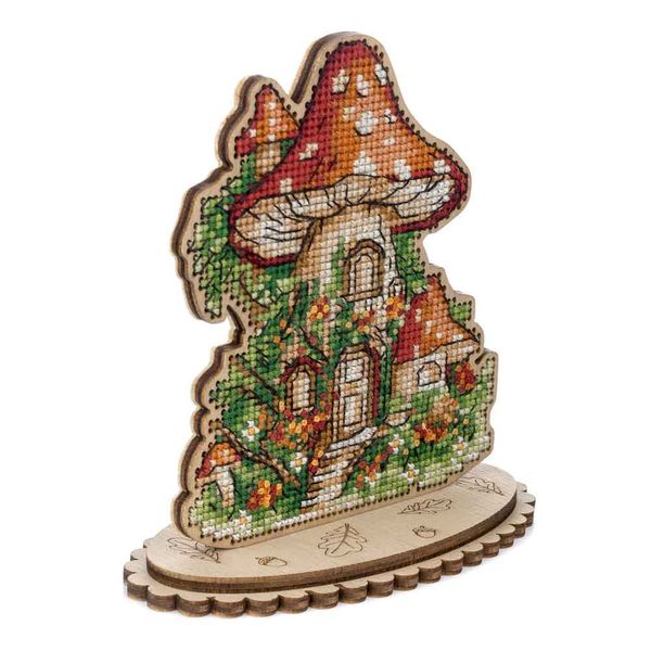 Cross-stitch kit on wood FLW-051