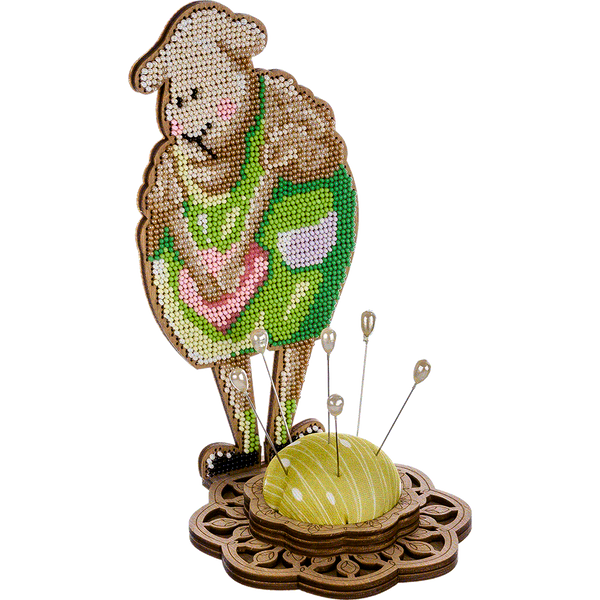 Bead embroidery kit on wood FLK-281