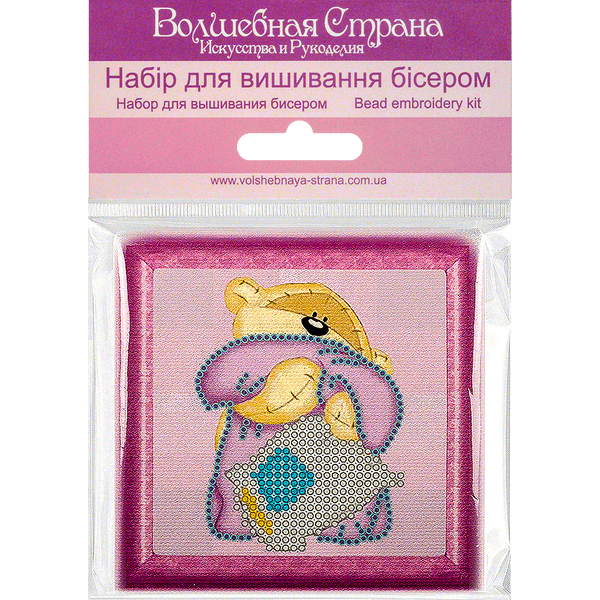 Bead embroidery magnet FLA-036