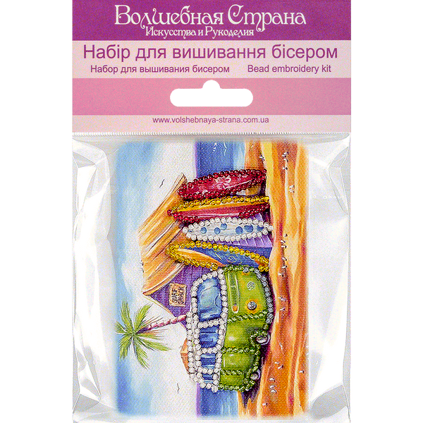 Bead embroidery magnet FLA-286