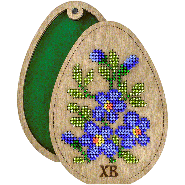 Bead embroidery kit on wood FLK-418