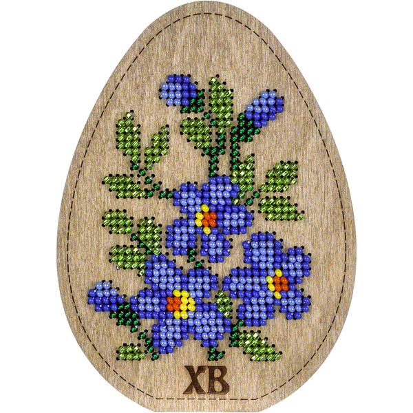 Bead embroidery kit on wood FLK-418