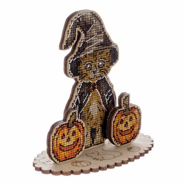 Cross-stitch kit on wood FLW-060