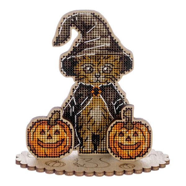 Cross-stitch kit on wood FLW-060