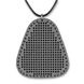 Аrtificial leather embroidery blank Pendant FLBE(BB)-022 Grey FLBE(BB)-022 photo 3