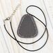 Аrtificial leather embroidery blank Pendant FLBE(BB)-022 Grey FLBE(BB)-022 photo 1