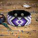 Bead embroidery kit on artificial leather Bracelet (3х22cm) FLBB-020 Black FLBB-020 photo 1