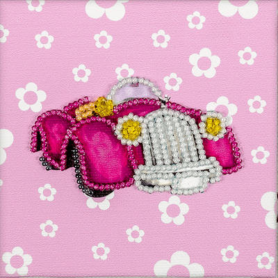 Bead embroidery magnet FLA-138