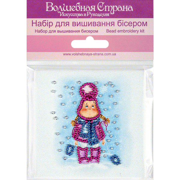 Bead embroidery magnet FLA-238