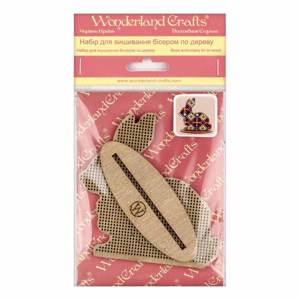 Bead embroidery kit on wood FLK-088