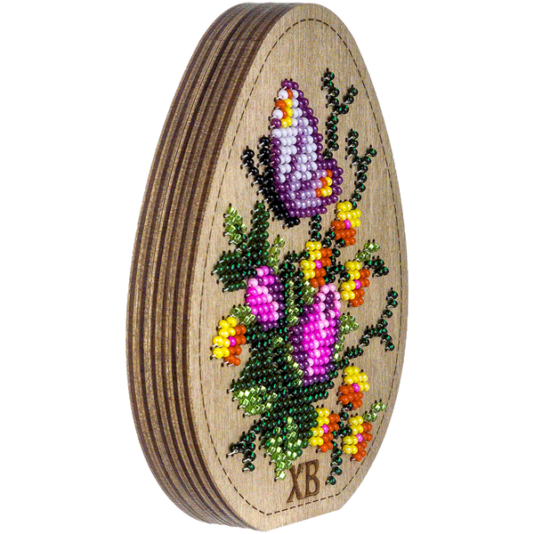 Bead embroidery kit on wood FLK-420