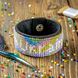 Bead embroidery kit on artificial leather Bracelet (3х17cm) FLBB-106 Black FLBB-106 photo 1