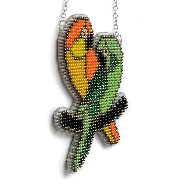 Bead embroidery kit on a plastic base FLPL-088