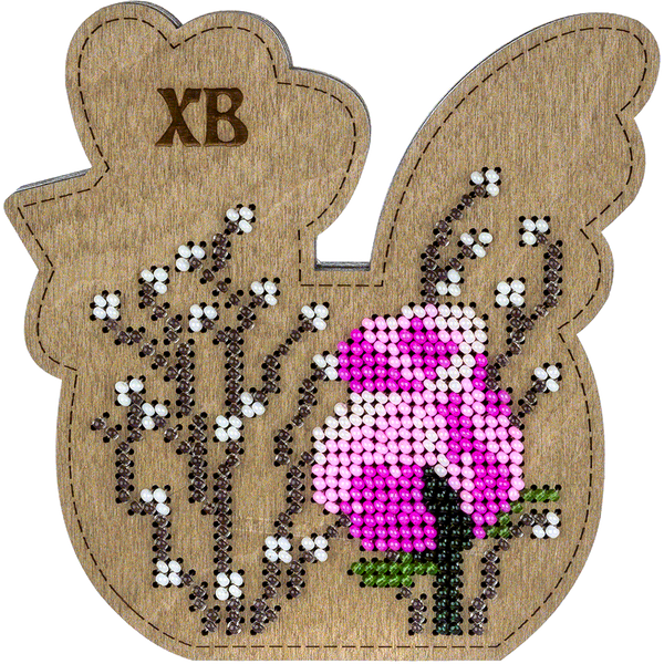 Bead embroidery kit on wood FLK-421