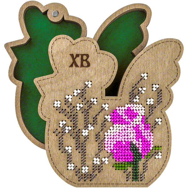 Bead embroidery kit on wood FLK-421