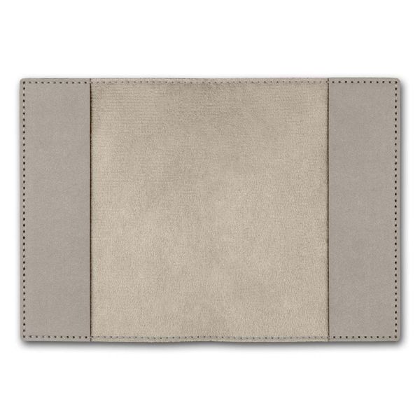 Аrtificial leather embroidery blank Passport cover FLBE(BB)-025 Beige